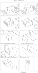 Armário de Armazenamento Sobre o Vaso