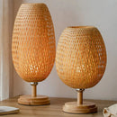Luminária de Mesa Bambu Rattan