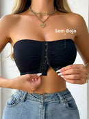 Sutiã Bandeau ConfortFit – Sem Costura e Fechamento Frontal