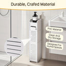 Armário de Armazenamento para Banheiro Pequeno, Organizador de PVC Estreito e Elegante, Ideal para Espaços Apertados, Fácil de Montar e Durável, Armário Multiuso para Papel Higiênico para Banheiro, Quarto e Sala de Estar, Presente para o Dia dos Namorados