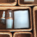 Cesto Organizador Vime Natural Trançado Multiuso Banheiro Quarto