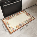 Tapete para Cozinha Antiderrapante Retangular Floral