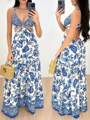 Vestido Feminino Longo Floral – Leve e Sofisticado - Rosence